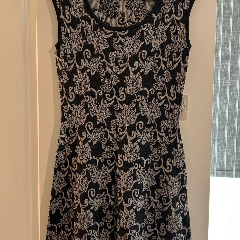 NWT  Black and White knit Dress